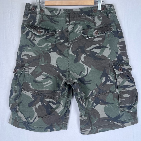 American Eagle Camouflage Cargo Shorts Mens 34 Longer Length Flex Casual Spring - Picture 3 of 13